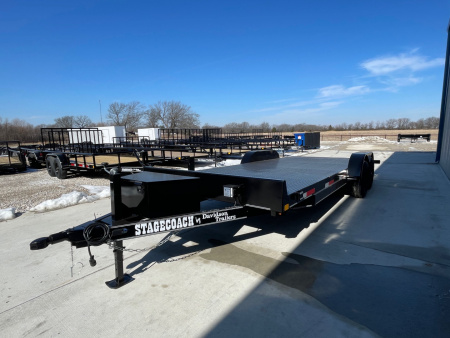 New 2026 DAVIDSON 83X20 TANDEM (2)AXLE STEEL FLOOR CAR HAULER W/5200# AXLES