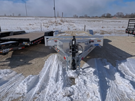 New 2026 H&H Trailers 82 x 24 Aluminum Electric Tilt Speed Loader Car Hauler, 14K GVWR, with 12k Dropleg Jack