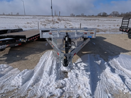 New 2026 H&H Trailers 82 x 24 Aluminum Electric Tilt Speed Loader Car Hauler, 14K GVWR, with 12k Dropleg Jack