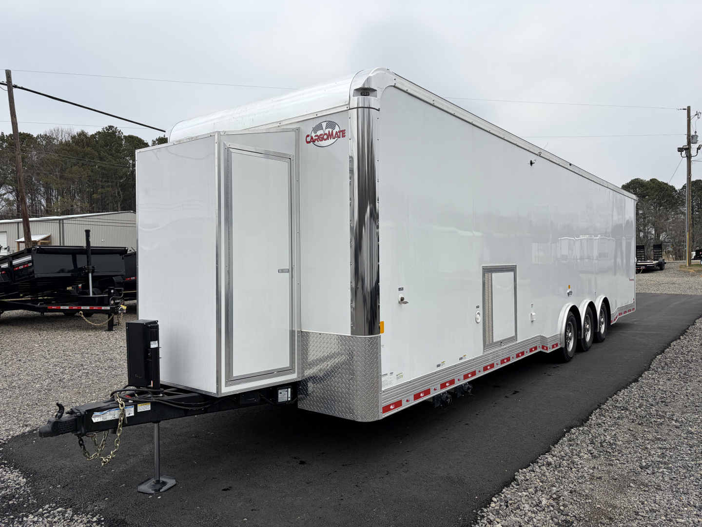 Used 2025 Cargo Mate Enclosed Bathroom Race Trailer - Late Model Ready - Loaded With OPTIONS...... Turn Key Race Set Up