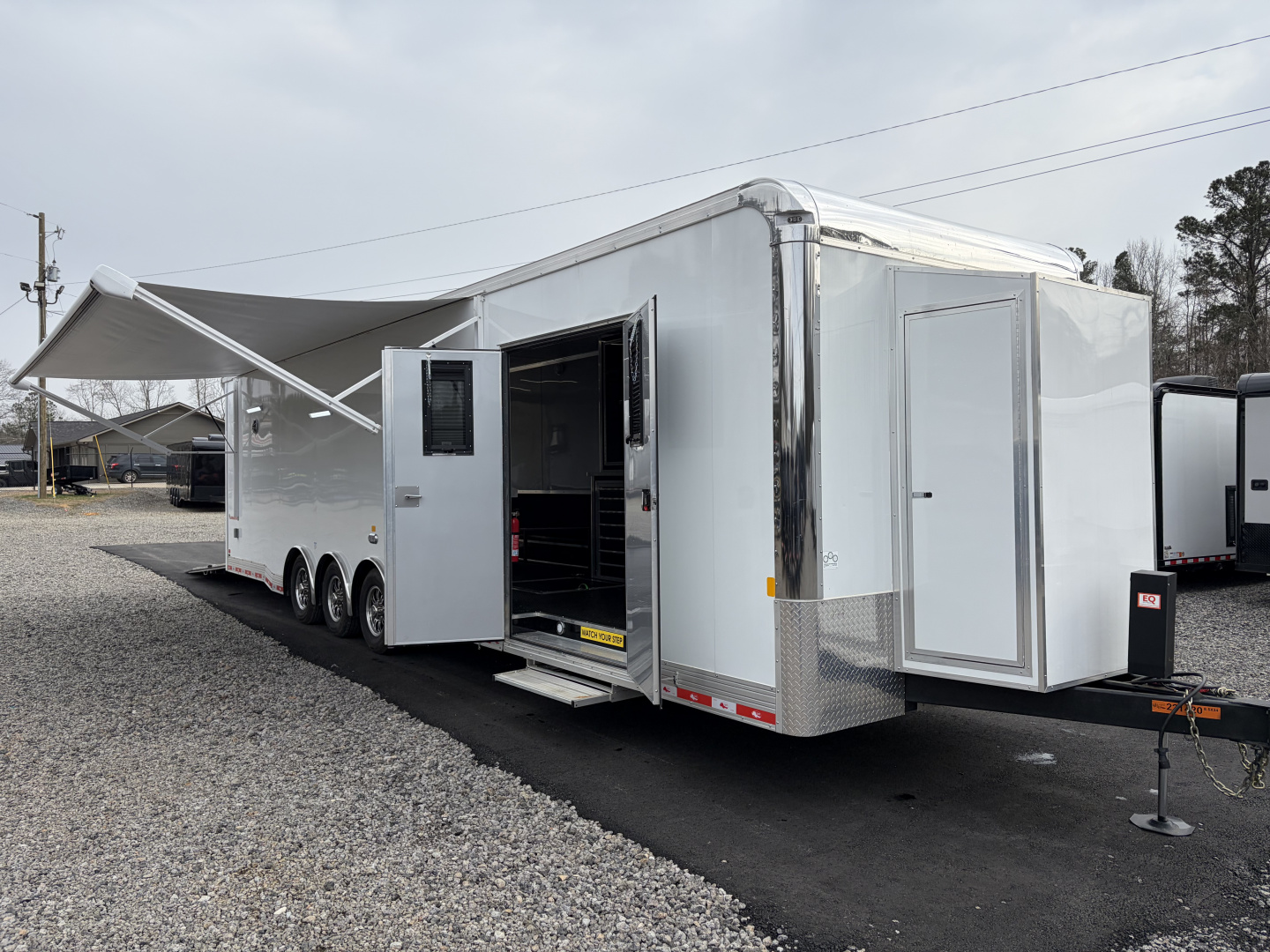 Used 2025 Cargo Mate Enclosed Bathroom Race Trailer - Late Model Ready - Loaded With OPTIONS...... Turn Key Race Set Up