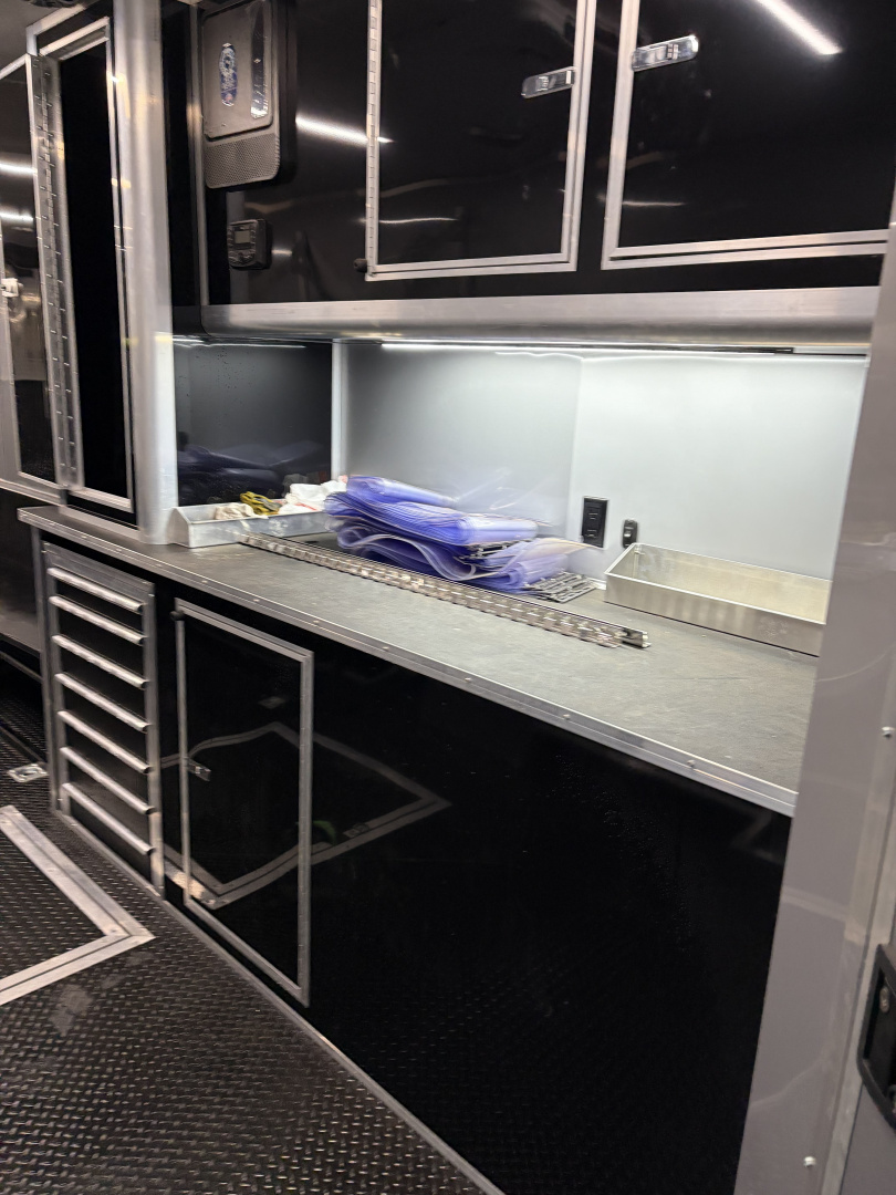 Used 2025 Cargo Mate Enclosed Bathroom Race Trailer - Late Model Ready - Loaded With OPTIONS...... Turn Key Race Set Up