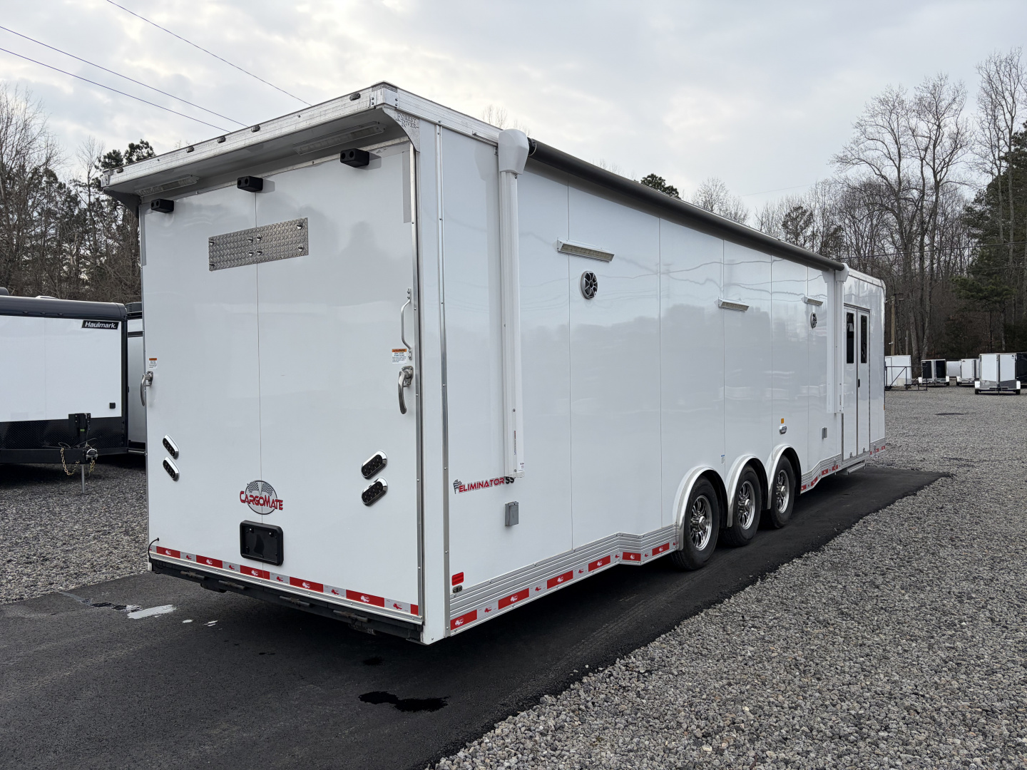 Used 2025 Cargo Mate Enclosed Bathroom Race Trailer - Late Model Ready - Loaded With OPTIONS...... Turn Key Race Set Up