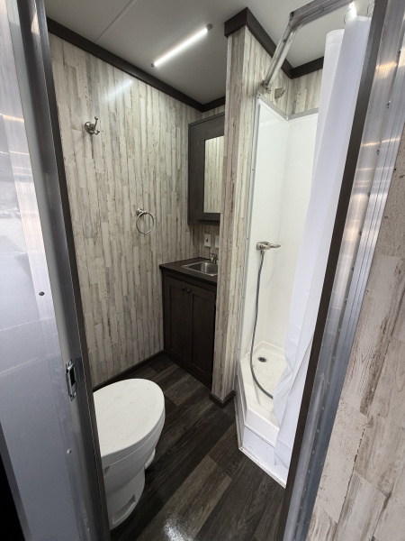 Used 2025 Cargo Mate Enclosed Bathroom Race Trailer - Late Model Ready - Loaded With OPTIONS...... Turn Key Race Set Up