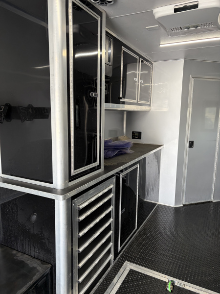 Used 2025 Cargo Mate Enclosed Bathroom Race Trailer - Late Model Ready - Loaded With OPTIONS...... Turn Key Race Set Up