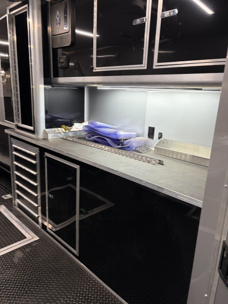 Used 2025 Cargo Mate Enclosed Bathroom Race Trailer - Late Model Ready - Loaded With OPTIONS...... Turn Key Race Set Up