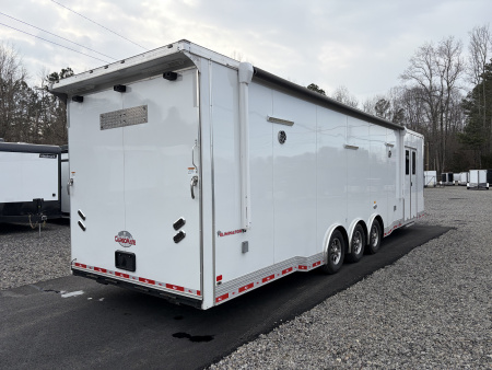 Used 2025 Cargo Mate Enclosed Bathroom Race Trailer - Late Model Ready - Loaded With OPTIONS...... Turn Key Race Set Up