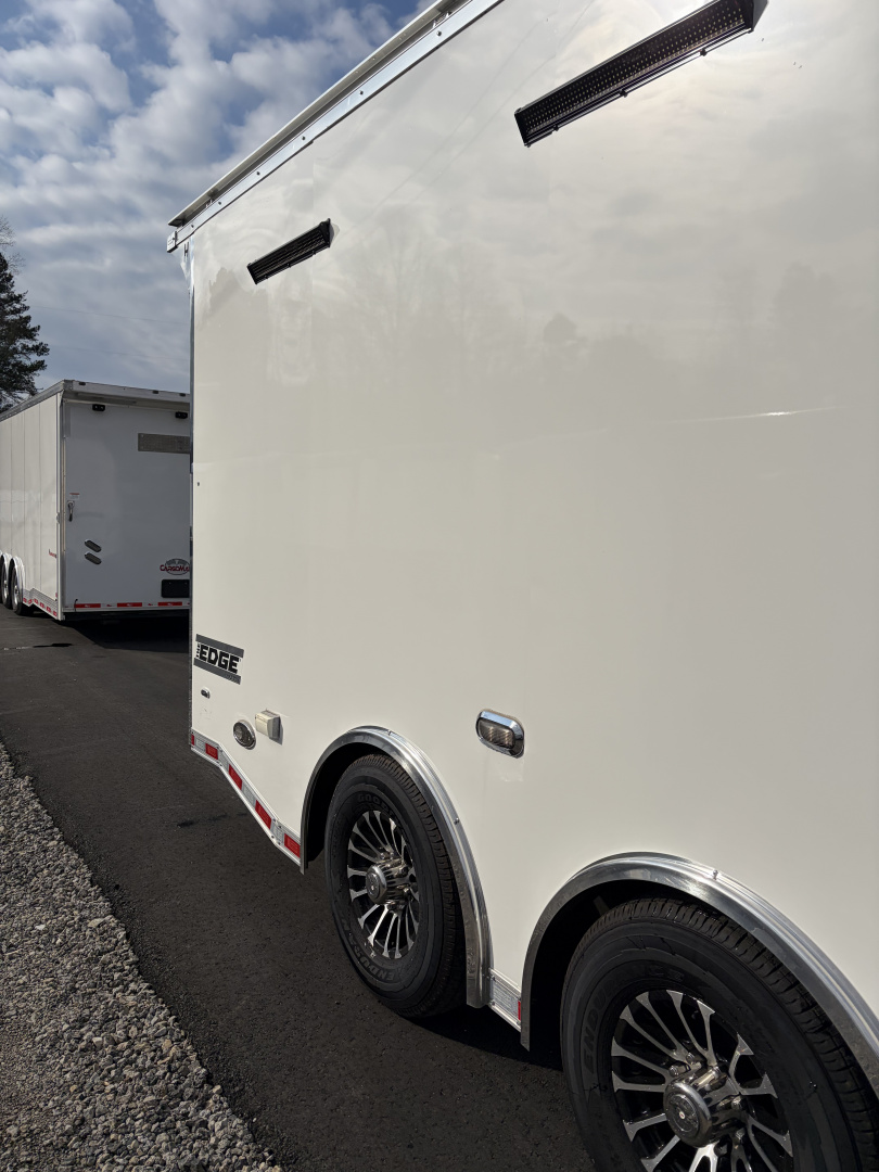 Used 2024 Haulmark EDGE 20' Race Trailer, ProStock Package, PolyCor, 12K GVWR, Air, 96" Wide Rear Door Opening, 7' 4" Interior Height
