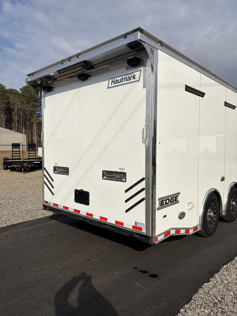 Used 2024 Haulmark EDGE 20' Race Trailer, ProStock Package, PolyCor, 12K GVWR, Air, 96" Wide Rear Door Opening, 7' 4" Interior Height