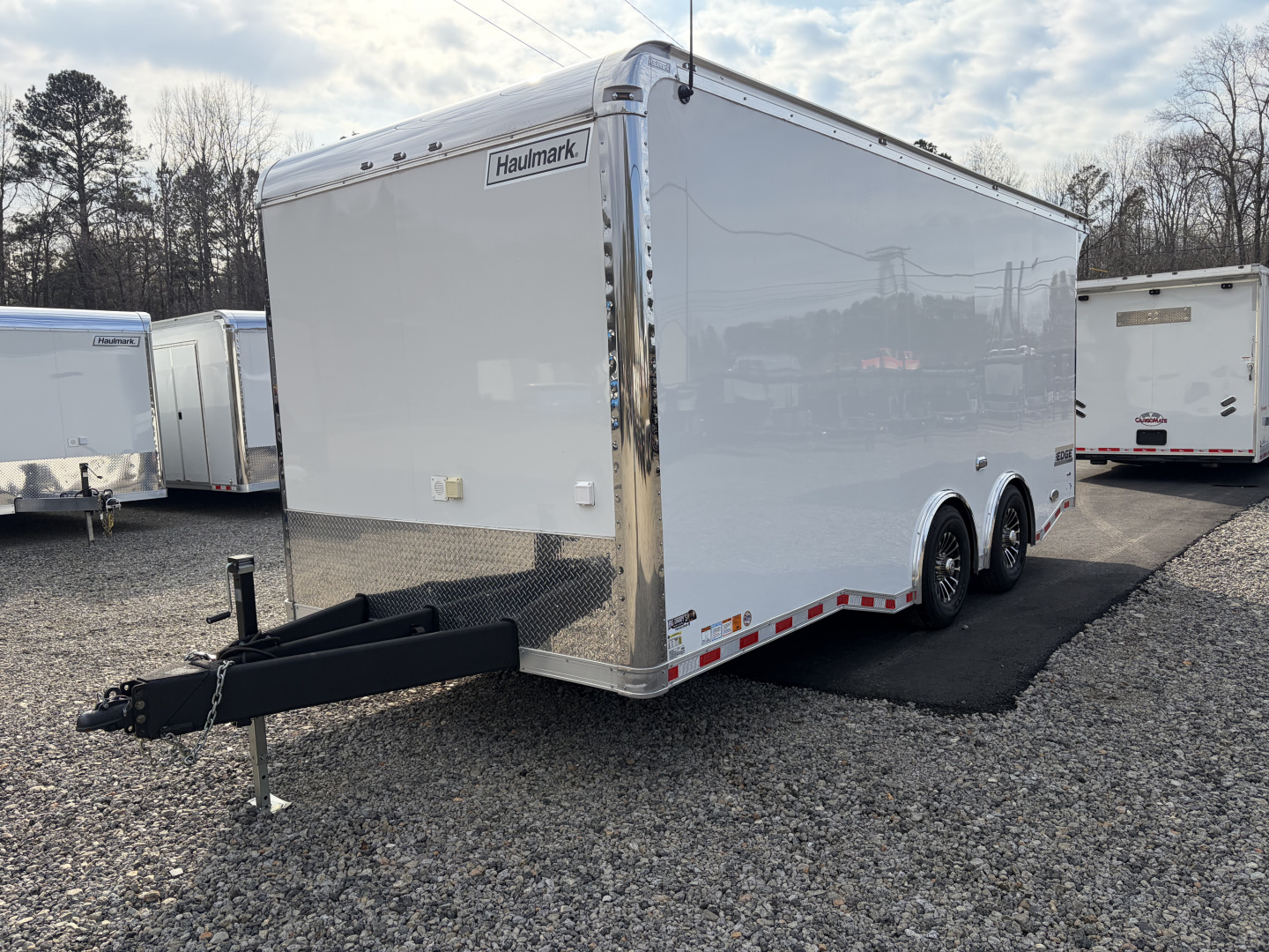 Used 2024 Haulmark EDGE 20' Race Trailer, ProStock Package, PolyCor, 12K GVWR, Air, 96" Wide Rear Door Opening, 7' 4" Interior Height