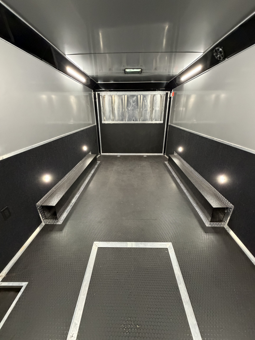 Used 2024 Haulmark EDGE 20' Race Trailer, ProStock Package, PolyCor, 12K GVWR, Air, 96" Wide Rear Door Opening, 7' 4" Interior Height