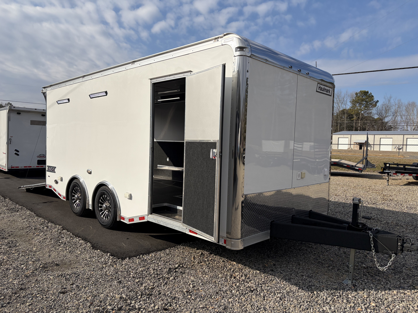 Used 2024 Haulmark EDGE 20' Race Trailer, ProStock Package, PolyCor, 12K GVWR, Air, 96" Wide Rear Door Opening, 7' 4" Interior Height