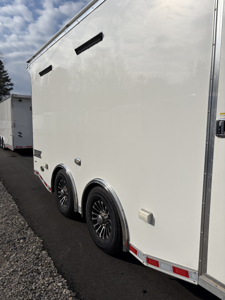 Used 2024 Haulmark EDGE 20' Race Trailer, ProStock Package, PolyCor, 12K GVWR, Air, 96" Wide Rear Door Opening, 7' 4" Interior Height