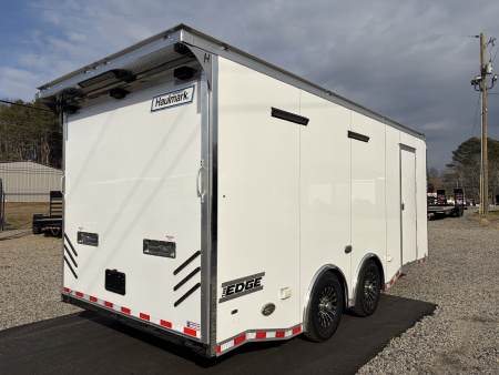 Used 2024 Haulmark EDGE 20' Race Trailer, ProStock Package, PolyCor, 12K GVWR, Air, 96" Wide Rear Door Opening, 7' 4" Interior Height