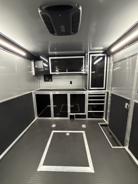 Used 2024 Haulmark EDGE 20' Race Trailer, ProStock Package, PolyCor, 12K GVWR, Air, 96" Wide Rear Door Opening, 7' 4" Interior Height