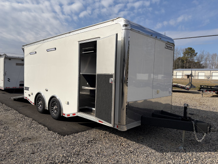 Used 2024 Haulmark EDGE 20' Race Trailer, ProStock Package, PolyCor, 12K GVWR, Air, 96" Wide Rear Door Opening, 7' 4" Interior Height