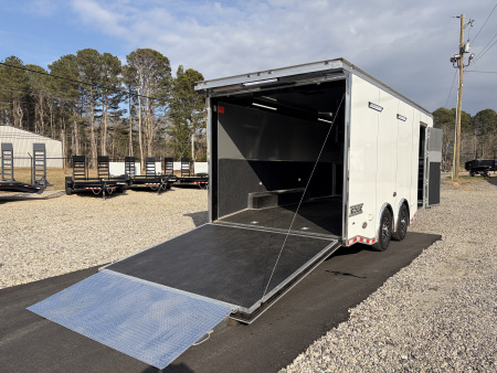 Used 2024 Haulmark EDGE 20' Race Trailer, ProStock Package, PolyCor, 12K GVWR, Air, 96" Wide Rear Door Opening, 7' 4" Interior Height