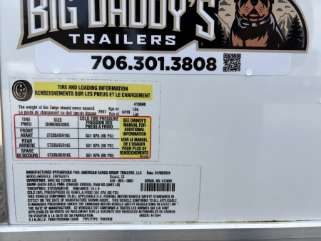 Used 2024 Haulmark EDGE 20' Race Trailer, ProStock Package, PolyCor, 12K GVWR, Air, 96" Wide Rear Door Opening, 7' 4" Interior Height