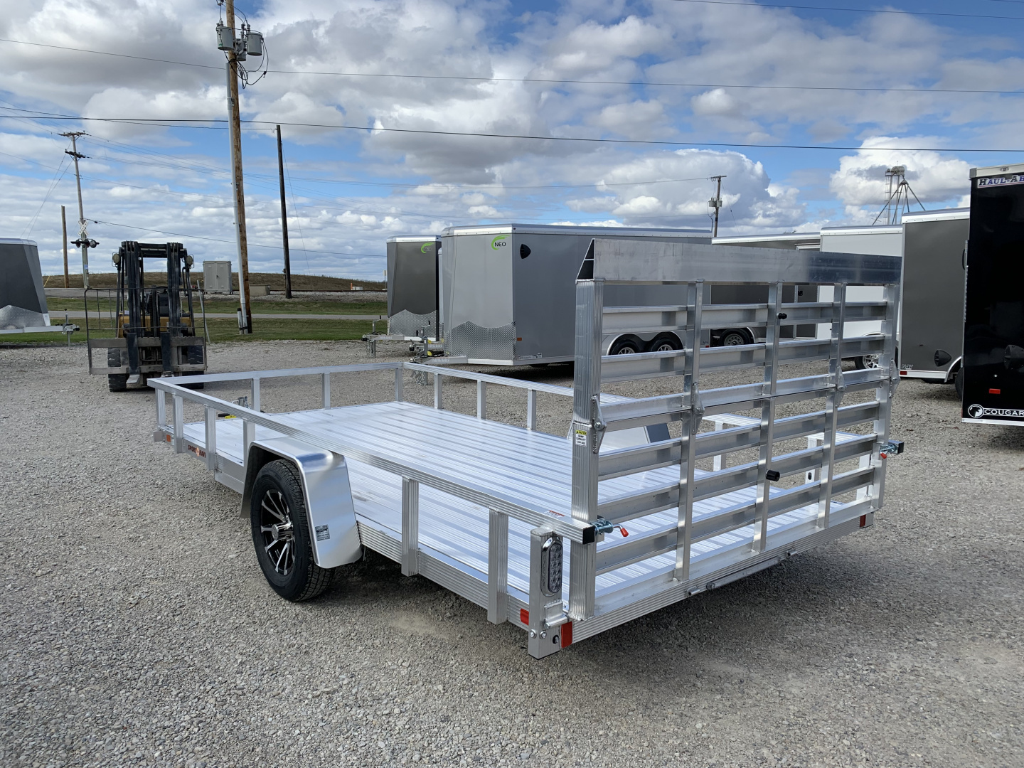 New 2026 Sport Haven AUT714D-F (7' X 14') 2.9K Single Axle Deluxe Utility Trailer