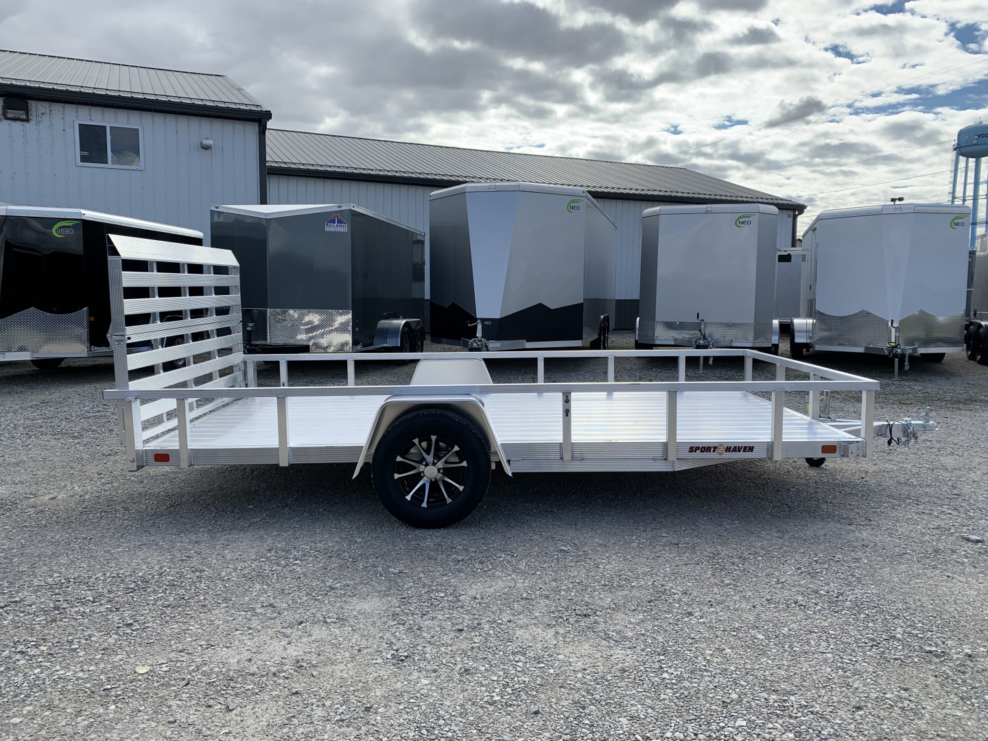 New 2026 Sport Haven AUT714D-F (7' X 14') 2.9K Single Axle Deluxe Utility Trailer