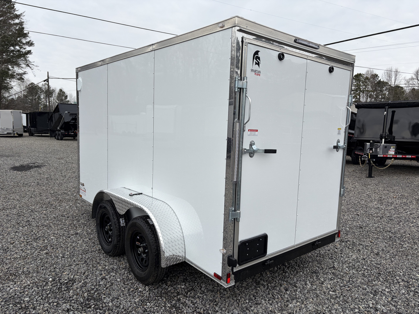 New 2026 Spartan Cargo 6X12 Enclosed Trailer, .080 PolyCor, 7K GVWR, Tandem Axle, 6'6" Interior, StableDeck, Full Thermoply Ceiling Liner