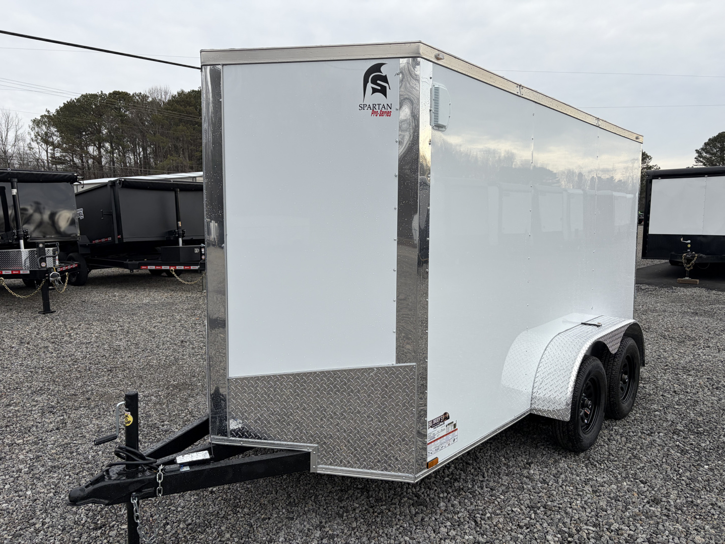 New 2026 Spartan Cargo 6X12 Enclosed Trailer, .080 PolyCor, 7K GVWR, Tandem Axle, 6'6" Interior, StableDeck, Full Thermoply Ceiling Liner