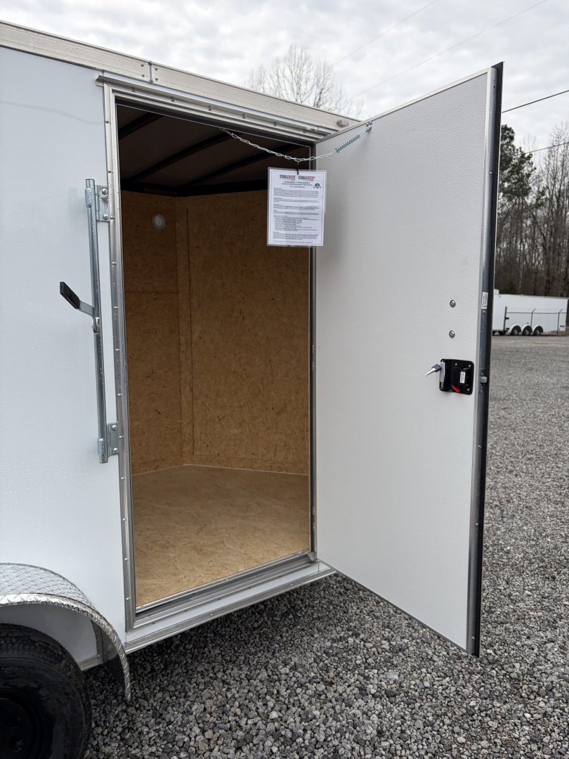 New 2026 Spartan Cargo 6X12 Enclosed Trailer, .080 PolyCor, 7K GVWR, Tandem Axle, 6'6" Interior, StableDeck, Full Thermoply Ceiling Liner