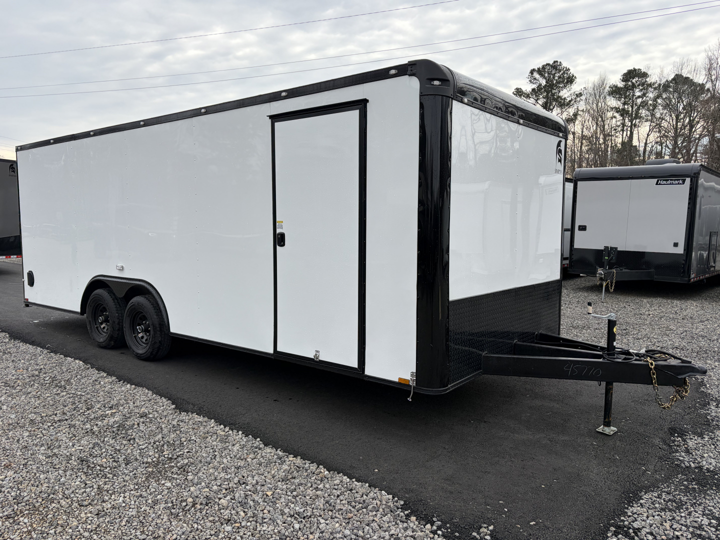 Used 2025 Spartan 22' Custom Build Car / Motorcycle Hauler - 10K GVWR, Custom Recessed E-Track, Finished Race Interior