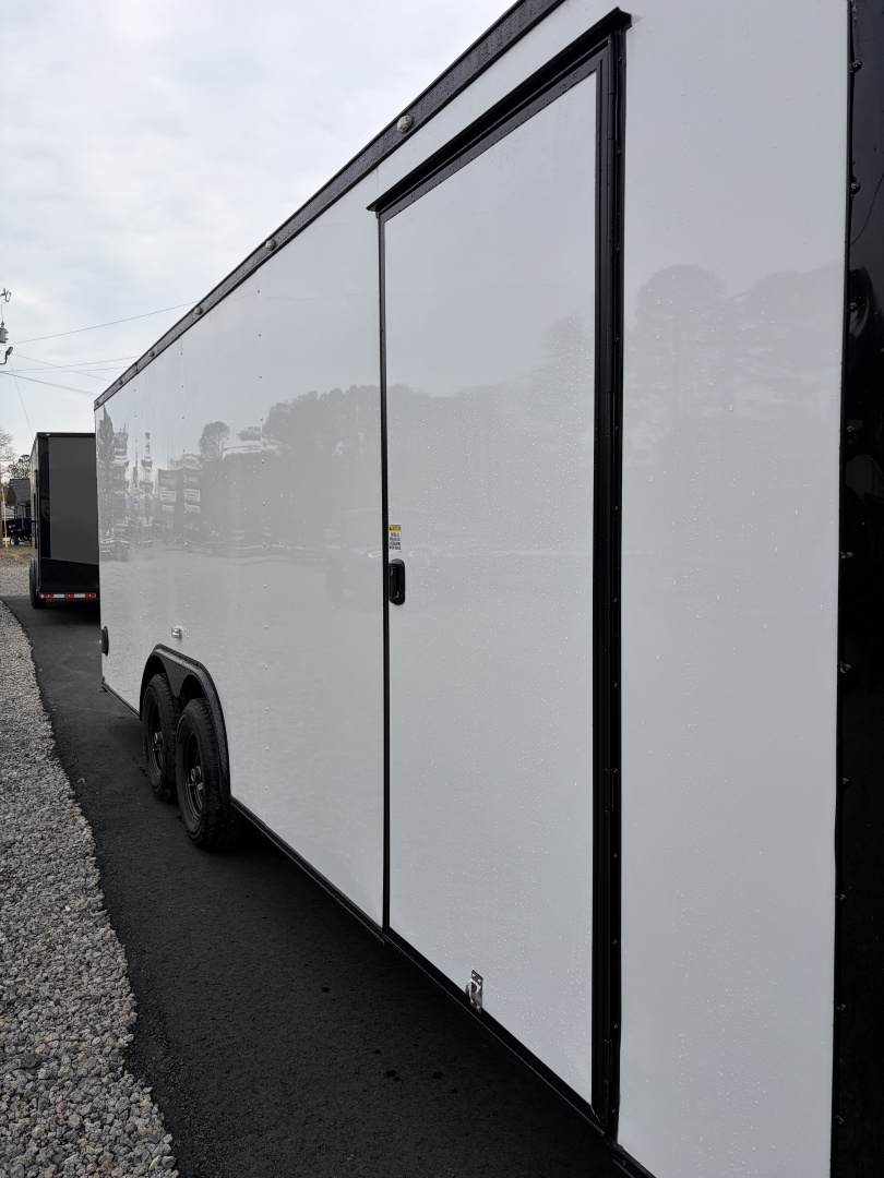 Used 2025 Spartan 22' Custom Build Car / Motorcycle Hauler - 10K GVWR, Custom Recessed E-Track, Finished Race Interior