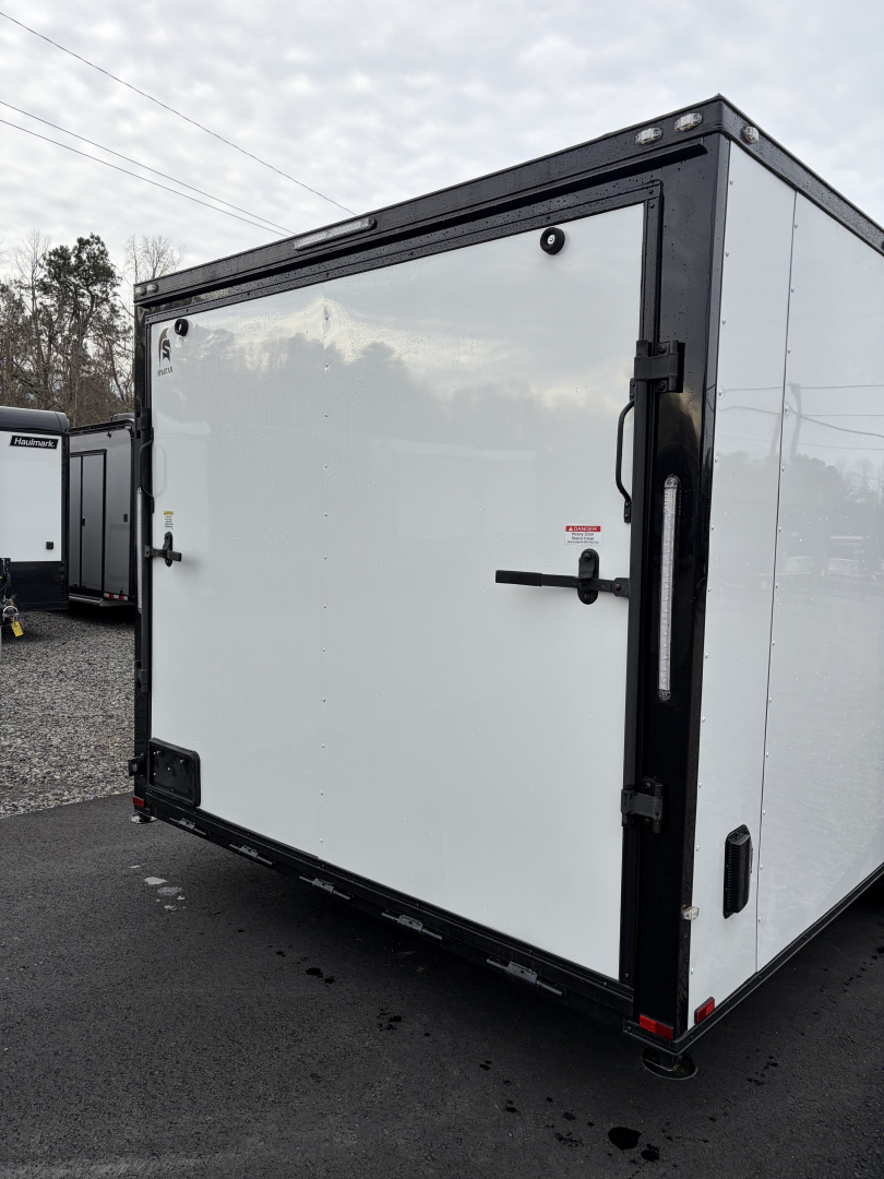 Used 2025 Spartan 22' Custom Build Car / Motorcycle Hauler - 10K GVWR, Custom Recessed E-Track, Finished Race Interior