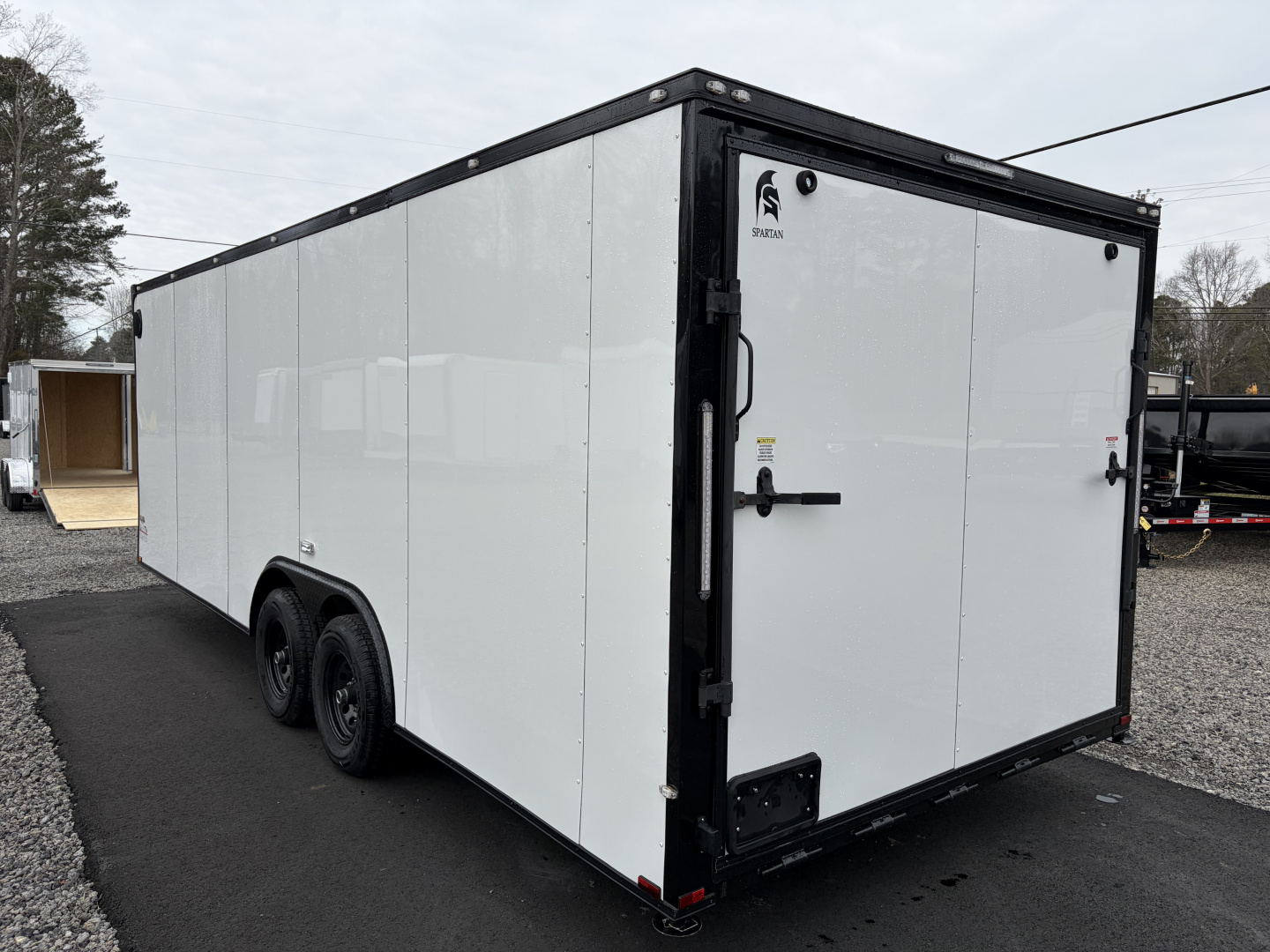 Used 2025 Spartan 22' Custom Build Car / Motorcycle Hauler - 10K GVWR, Custom Recessed E-Track, Finished Race Interior