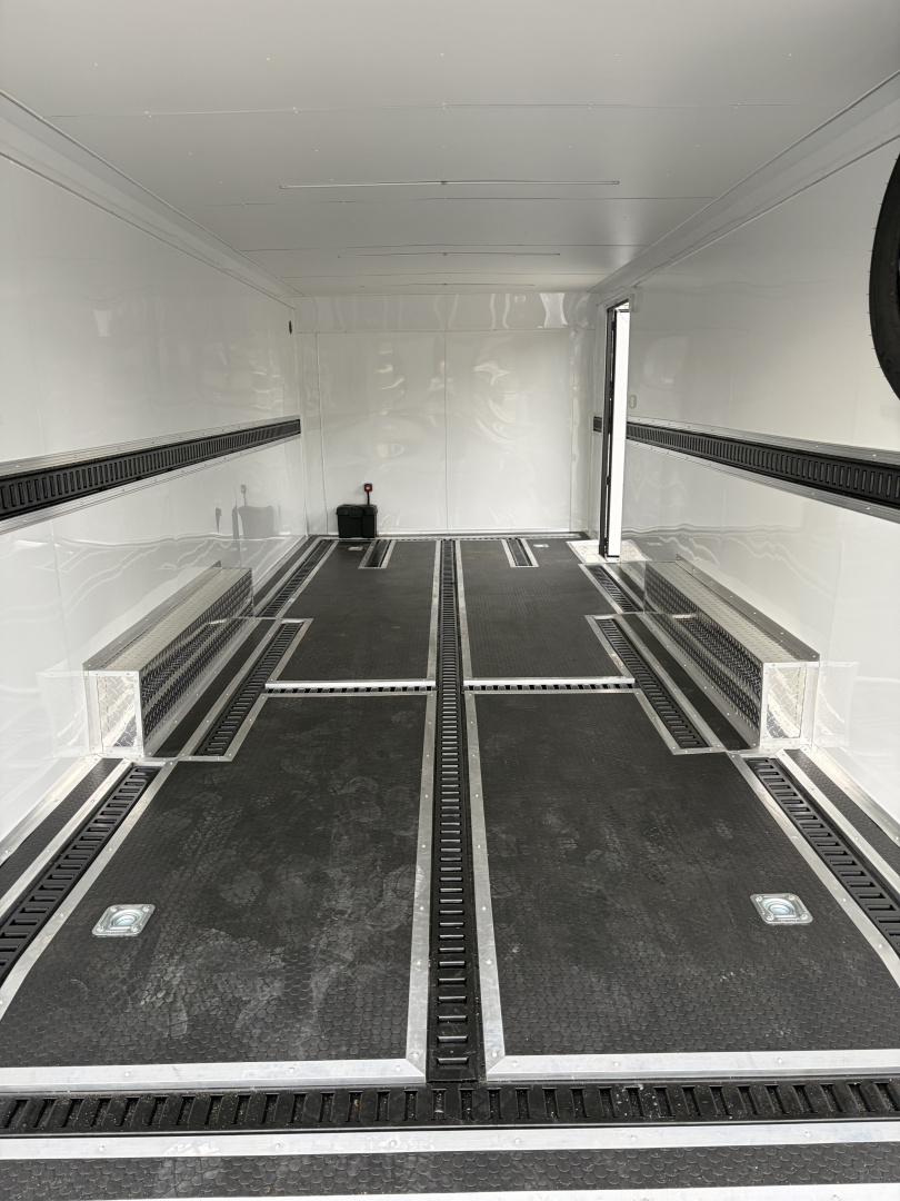 Used 2025 Spartan 22' Custom Build Car / Motorcycle Hauler - 10K GVWR, Custom Recessed E-Track, Finished Race Interior