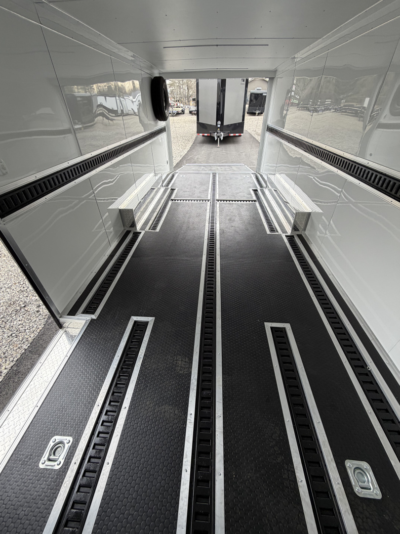 Used 2025 Spartan 22' Custom Build Car / Motorcycle Hauler - 10K GVWR, Custom Recessed E-Track, Finished Race Interior