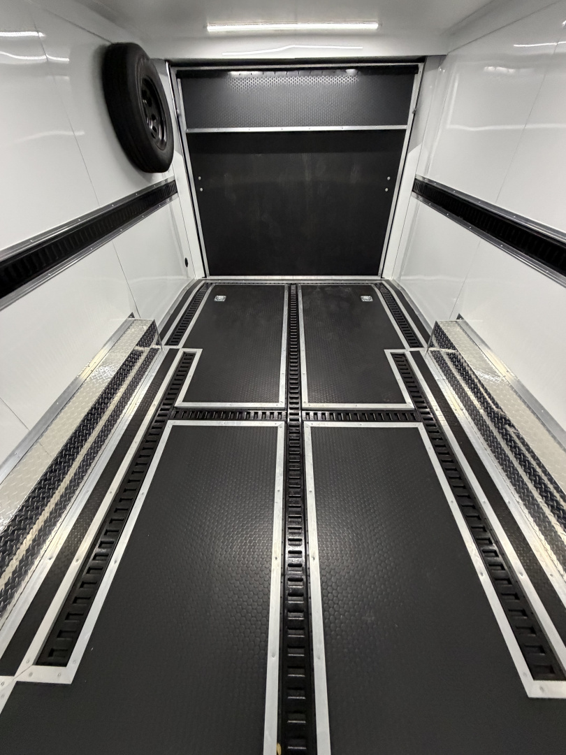 Used 2025 Spartan 22' Custom Build Car / Motorcycle Hauler - 10K GVWR, Custom Recessed E-Track, Finished Race Interior