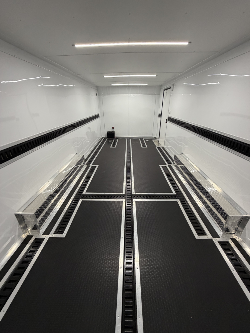 Used 2025 Spartan 22' Custom Build Car / Motorcycle Hauler - 10K GVWR, Custom Recessed E-Track, Finished Race Interior