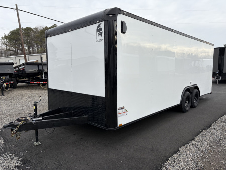 Used 2025 Spartan 22' Custom Build Car / Motorcycle Hauler - 10K GVWR, Custom Recessed E-Track, Finished Race Interior