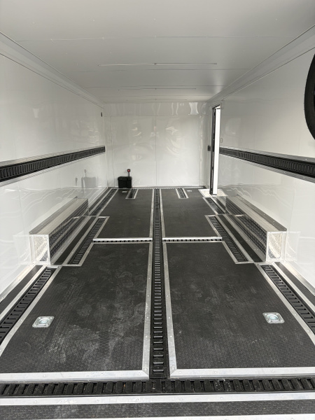 Used 2025 Spartan 22' Custom Build Car / Motorcycle Hauler - 10K GVWR, Custom Recessed E-Track, Finished Race Interior