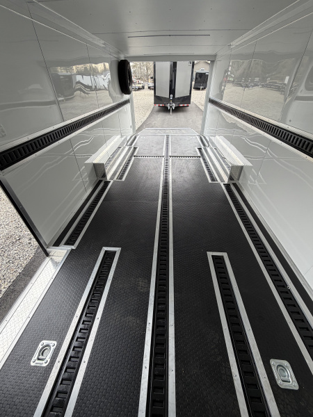 Used 2025 Spartan 22' Custom Build Car / Motorcycle Hauler - 10K GVWR, Custom Recessed E-Track, Finished Race Interior