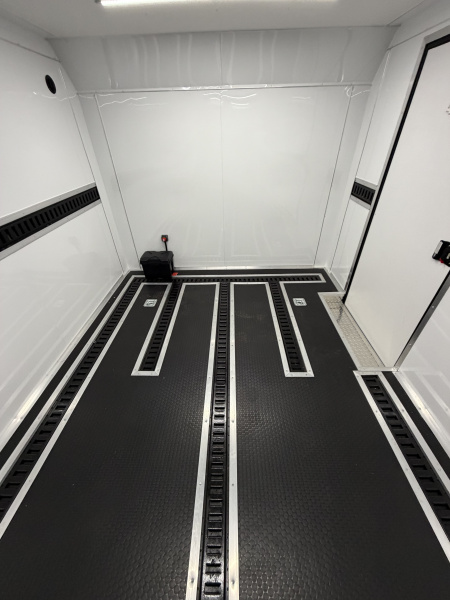 Used 2025 Spartan 22' Custom Build Car / Motorcycle Hauler - 10K GVWR, Custom Recessed E-Track, Finished Race Interior