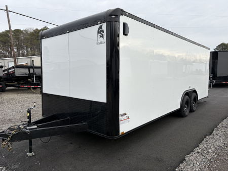 Used 2025 Spartan 22' Custom Build Car / Motorcycle Hauler - 10K GVWR, Custom Recessed E-Track, Finished Race Interior