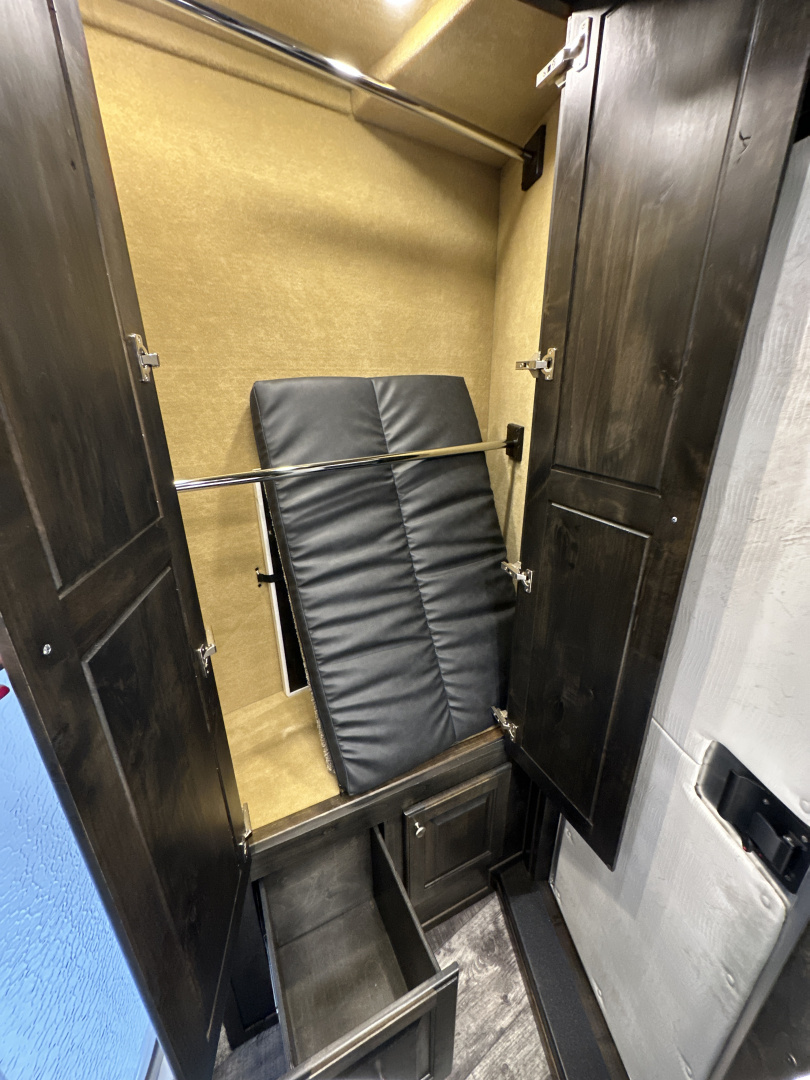 New 2026 Cimarron 4 Horse Side Load with 17'9" Living Quarter by Outlaw Conversions