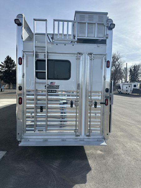 New 2026 Cimarron 4 Horse Side Load with 17'9" Living Quarter by Outlaw Conversions