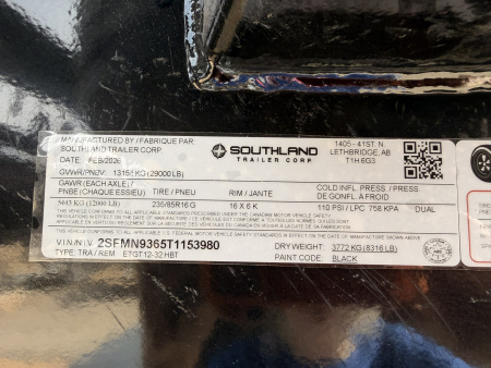 New 2026 Southland Trailers 8.5-32 Engineered Beam Gooseneck W/ Hydraulic Dovetail 29K GVWR (CHECK WEIGHT SPECS UI)