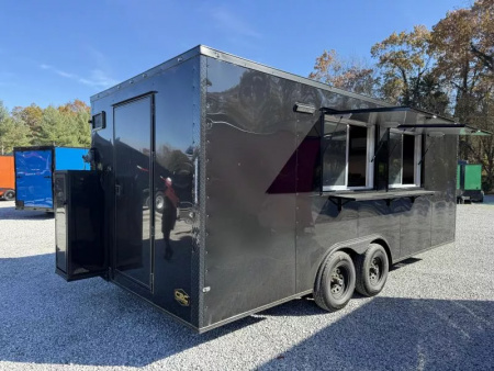 New 2026 Coast 2 Coast 8.5X20 TA CONCESSION TRAILER (FULLY EQUIPPED) BLACKOUT Vending / Concession Trailer