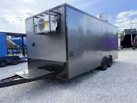 New 2026 Coast 2 Coast 8.5X20 TA CONCESSION TRAILER (FULLY EQUIPPED) BLACKOUT Vending / Concession Trailer