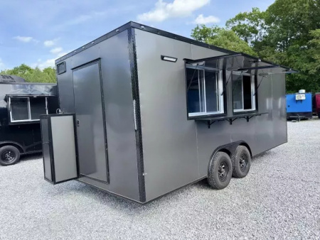 New 2026 Coast 2 Coast 8.5X20 TA CONCESSION TRAILER (FULLY EQUIPPED) BLACKOUT Vending / Concession Trailer
