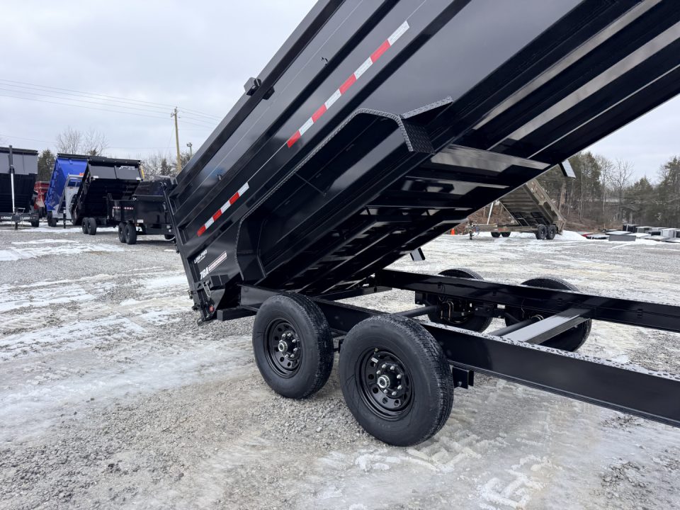 New 2026 PJ Trailers 7X16 GOOSENECK (4FT WALL) DUMP TRAILER 15680 GVWR Dump Trailer