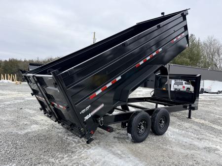 New 2026 PJ Trailers 7X16 GOOSENECK (4FT WALL) DUMP TRAILER 15680 GVWR Dump Trailer