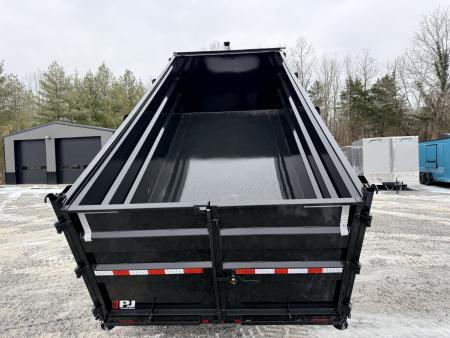New 2026 PJ Trailers 7X16 GOOSENECK (4FT WALL) DUMP TRAILER 15680 GVWR Dump Trailer