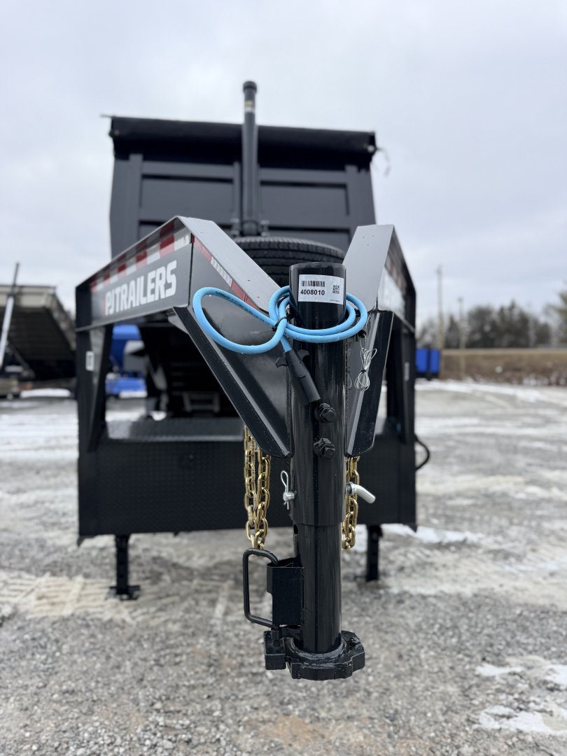 New 2026 PJ Trailers 7X16 GOOSENECK (4FT WALL) DUMP TRAILER 15680 GVWR Dump Trailer